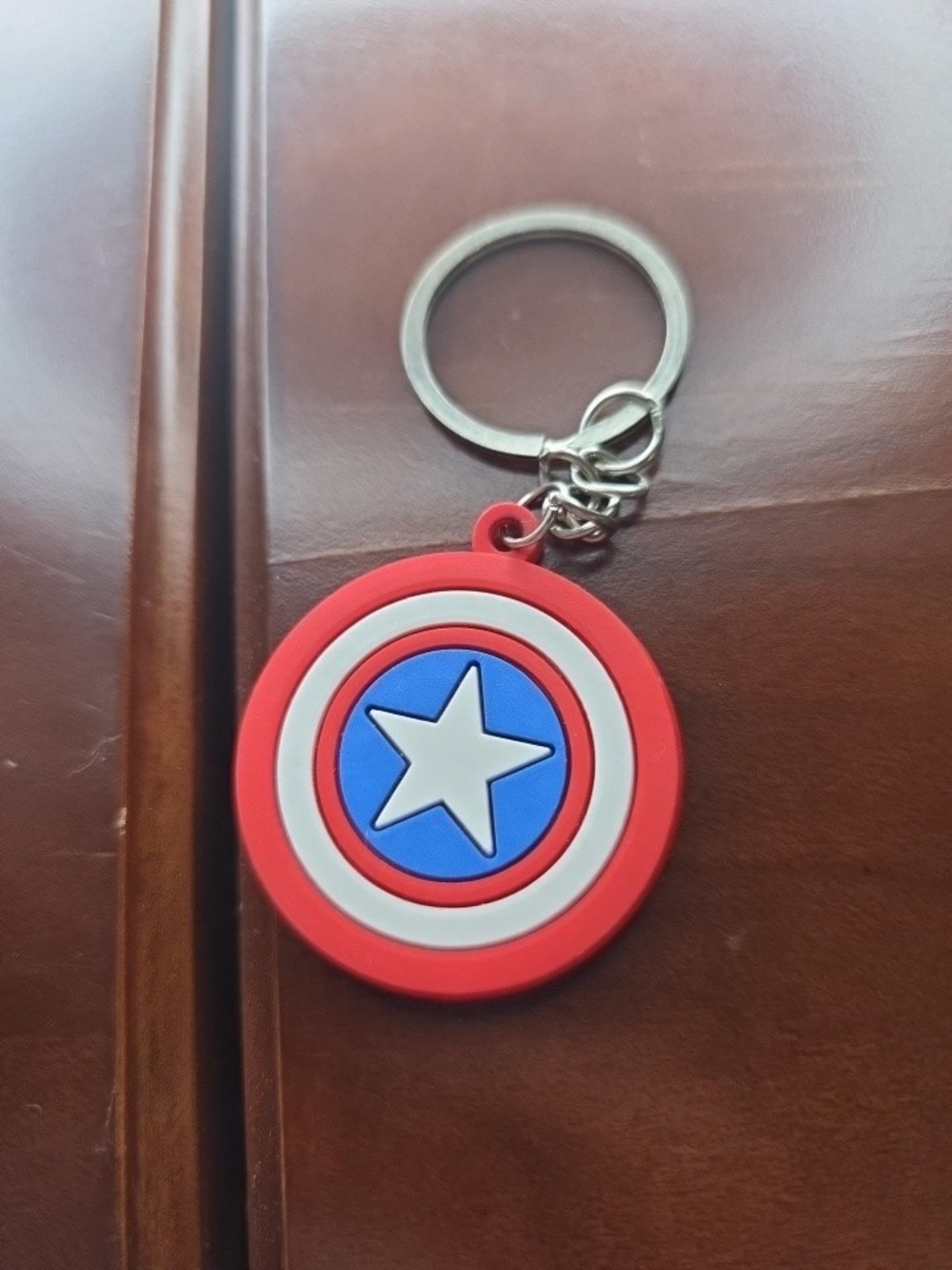 Marvel Captain America Shield Silicone Rubber Keychain